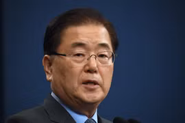 Ngoại trưởng Hàn Quốc Chung Eui-yong. (Ảnh: AFP/TTXVN)