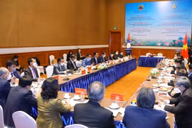 Quang cảnh hội đàm. (Ảnh: Văn Điệp/TTXVN)