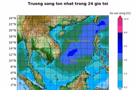 Dự báo sóng biển 10 ngày tới (từ ngày 1/08 đến ngày 10/8/2021). (Nguồn: nchmf.gov.vn)