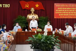 Quang cảnh buổi làm việc. (Ảnh: TTXVN phát)