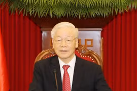 Tổng Bí thư Nguyễn Phú Trọng điện đàm trực tiếp với Tổng thống Sri Lanka Gotabaya Rajapaksa. (Ảnh: Trí Dũng/TTXVN)