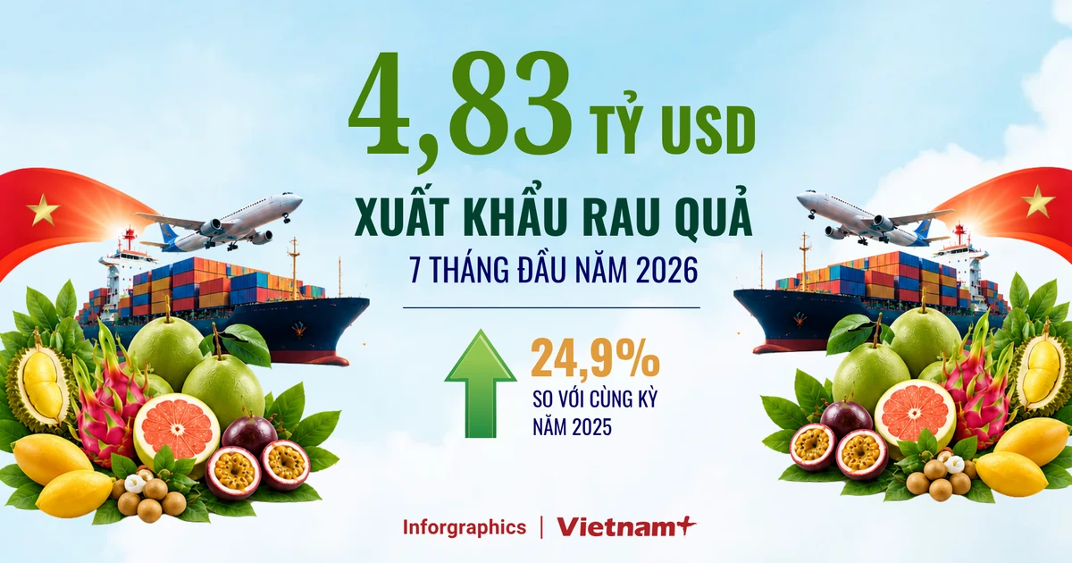 Xuất khẩu rau quả đạt 4,83 tỷ USD, mở rộng thị trường