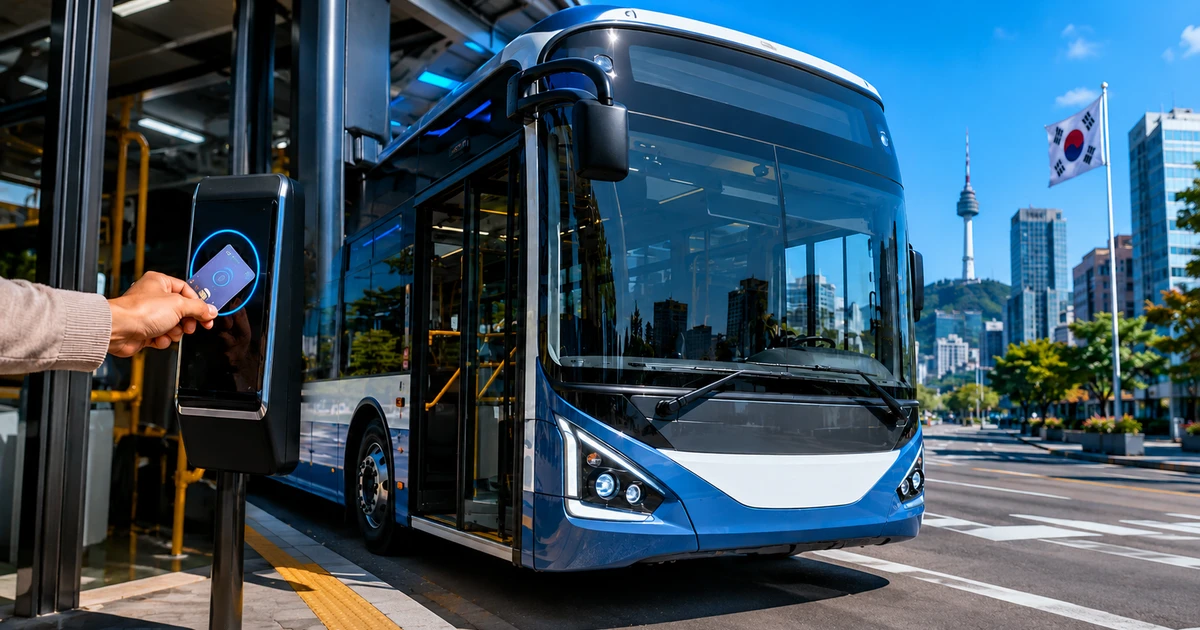 Hàn Quốc triển khai toàn diện xe buýt không dùng tiền mặt tại thành phố Asan