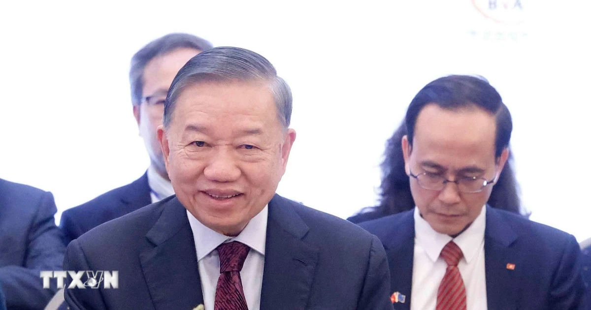 Tổng Bí thư, Chủ tịch nước Tô Lâm dự tọa đàm cấp cao với lãnh đạo doanh nghiệp tiêu biểu châu Âu và Bỉ
