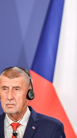 Thủ tướng Cộng hòa Séc Andrej Babis dự họp báo chung sau hội nghị thượng đỉnh tại Godollo, Hungary, ngày 23/6/2026. (Ảnh: THX/TTXVN phát)