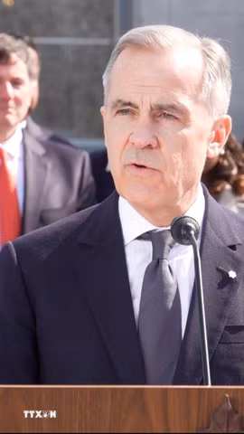 Thủ tướng Canada Mark Carney. (Ảnh: THX/TTXVN)