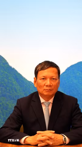 Ông Hoàng Đình Thắng - Chủ tịch Liên hiệp Hội người Việt Nam tại châu Âu, Ủy viên Đoàn Chủ tịch Ủy ban Trung ương Mặt trận Tổ quốc Việt Nam. (Ảnh Việt Thắng/TTXVN)