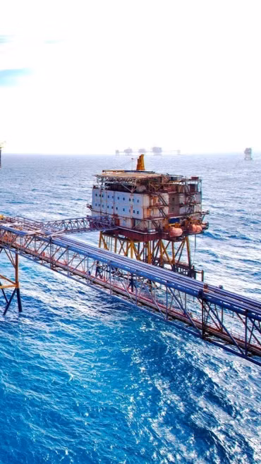 Giàn khoan của Vietsovpetro. (Ảnh: TTXVN phát)
