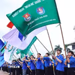 Đoàn Thanh niên - Hội Sinh viên thành phố Hà Nội tổ chức Lễ xuất quân Chiến dịch tình nguyện "Mùa hè xanh" 2026. (Ảnh minh họa: Minh Đức/TTXVN)