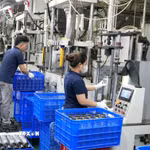 Dây chuyền sản xuất ứng dụng robot tự động của Công ty TNHH CAYI Technology Việt Nam, Khu công nghiệp Yên Phong II-C, tỉnh Bắc Ninh. (Ảnh: Đồng Thúy/TTXVN)