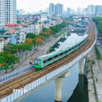 Tuyến đường sắt đô thị Cát Linh-Hà Đông. (Ảnh minh họa: Phan Phương/TTXVN)