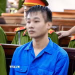 Bị cáo Nguyễn Đức Anh tại phiên tòa. (Ảnh: Lê Xuân/TTXVN)
