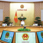 Thủ tướng Lê Minh Hưng chủ trì Phiên họp Chính phủ chuyên đề về xây dựng pháp luật tháng 9 năm 2026. (Ảnh: Dương Giang/TTXVN)
