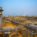 Cơ sở khai thác khí đốt của Tập đoàn dầu khí Saudi Aramco ở Saudi Arabia. (Ảnh minh họa. Yonhap/TTXVN)