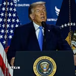Tổng thống Mỹ Donald Trump phát biểu tại Washington, D.C. (Ảnh: AA/TTXVN phát)