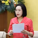 Phó Chủ tịch Quốc hội Nguyễn Thị Thanh phát biểu. (Ảnh: Doãn Tấn/TTXVN)