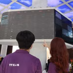 Nhà đầu tư theo dõi diễn biến thị trường cổ phiếu tại sàn HOSE. (Ảnh: Hứa Chung/TTXVN)