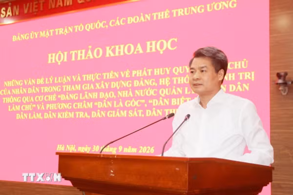 Công tác dân vận trong thực hiện Nghị quyết Đại hội XIV của Đảng