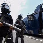 Cảnh sát Sri Lanka. (Ảnh: AFP/TTXVN)