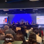 Quang cảnh tọa đàm “ASEAN từ mọi góc nhìn” tại Trường Đại học Tecnológico de Monterrey phiên hiệu Querétaro. (Ảnh: TTXVN phát)