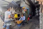 Hiện trường vụ cháy. (Ảnh TTXVN phát)