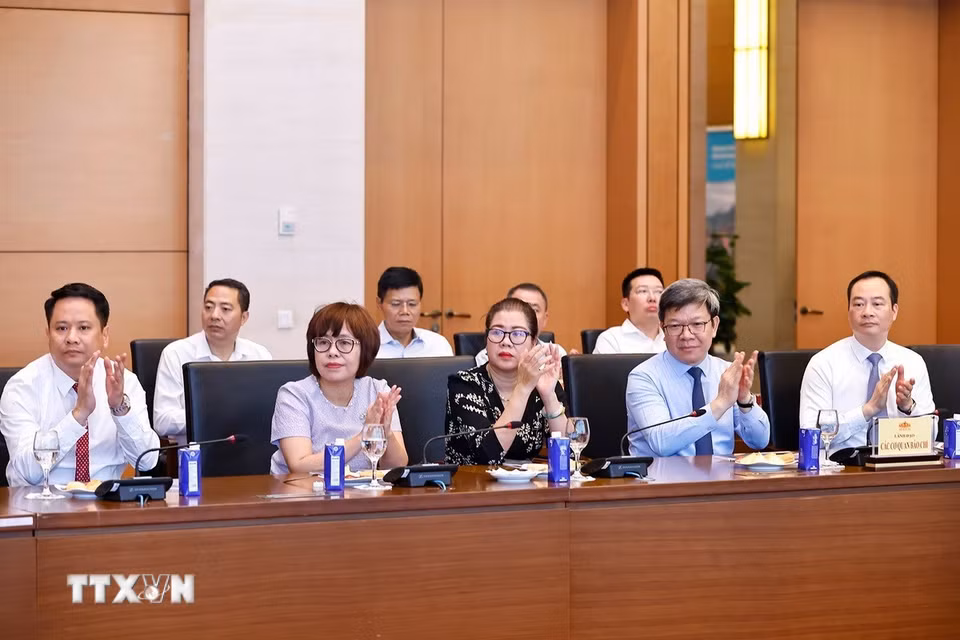 Đại biểu dự gặp mặt. (Ảnh: Doãn Tấn/TTXVN)