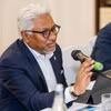 Ông Aimy Zairin Mohamed, Trưởng đại diện PETRONAS tại Việt Nam chia sẻ tại sự kiện. (Ảnh: PV/Vietnam+)