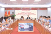 Tọa đàm chuyên đề: “Những nội dung cốt lõi, chiến lược trong giáo dục, đào tạo và định hướng thông tin các vấn đề nóng trong lĩnh vực giáo dục, đào tạo.” (Ảnh: Minh Quyết/TTXVN)