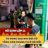 Nữ sinh lớp 11 tử vong sau khi rơi từ tầng cao chung cư ở Hà Nội
